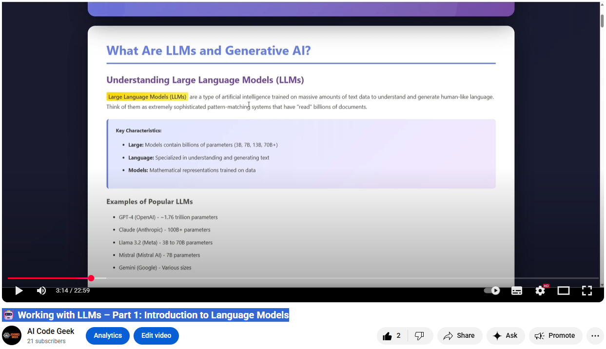 Working with LLMs – Part 1: Introduction to Language Models