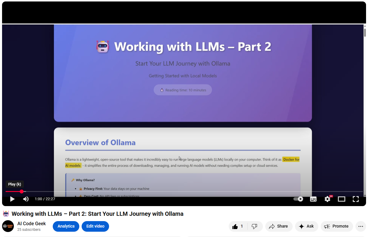 Working with LLMs – Part 1: Introduction to Language Models